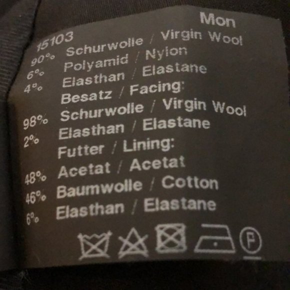 👛 (ANY 2/$50) ANNETTE GORTZ Black Partially Lined  Pencil Skirt - Picture 10 of 10